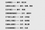 中国前十传世名画？中国前十传世名画被烧成两截？