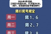 周一限号，周一限号多少？