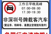 深圳几点到几点限行外地车牌，深圳几点钟限行外地车扣几分？