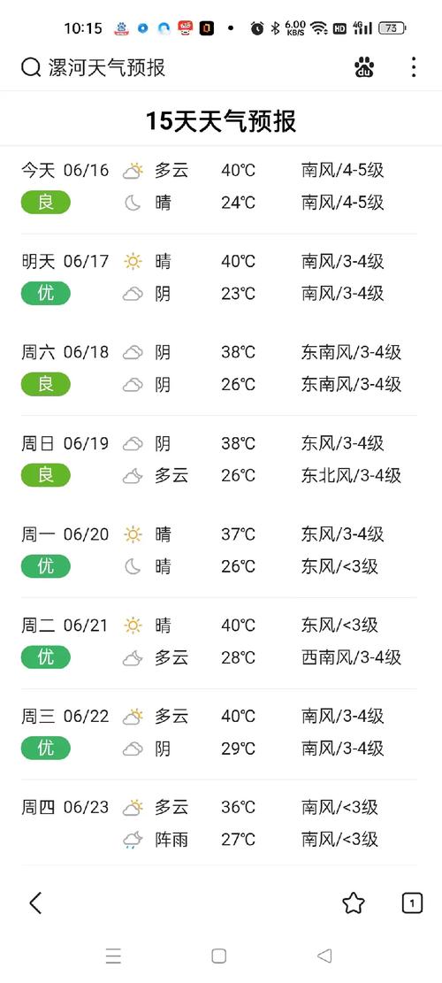 漯河天气15天天气？漯河天气15天天气情况？  第3张