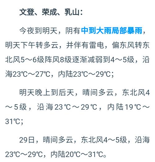 乳山十五日天气预报，乳山市15天的天气状况？  第2张