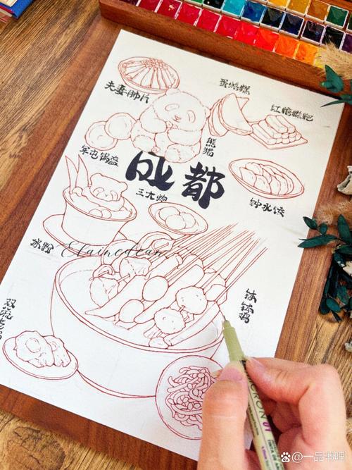 成都特色美食手绘？成都特色美食手抄报？  第4张