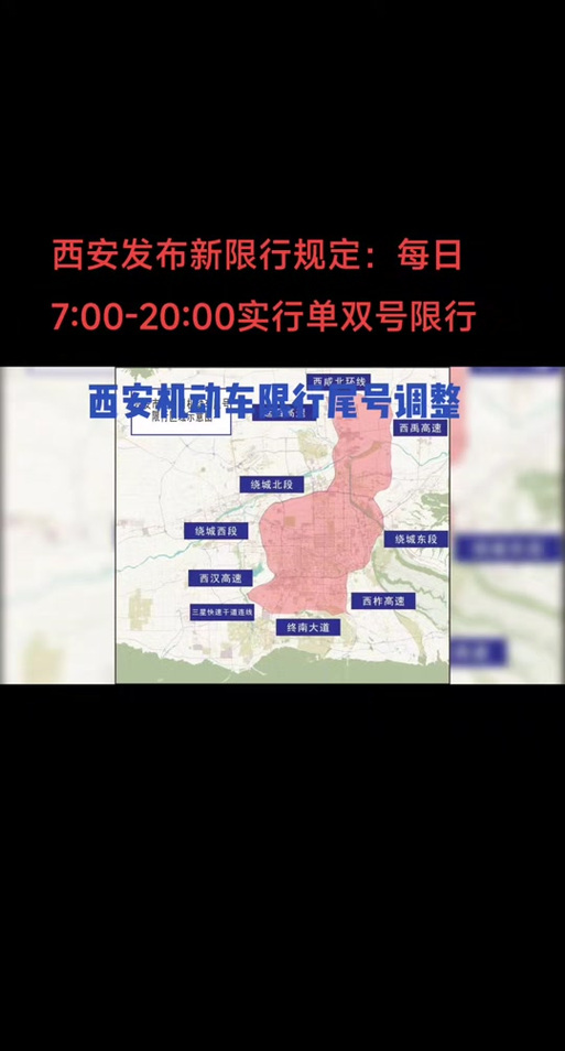 西安限号规则？西安限号规则尾号字母？  第3张