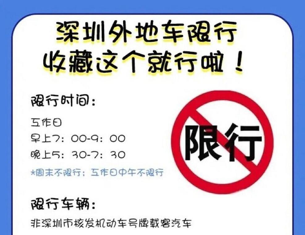 深圳星期六日限行外地车牌吗？深圳星期六日限外地牌2020年？  第4张