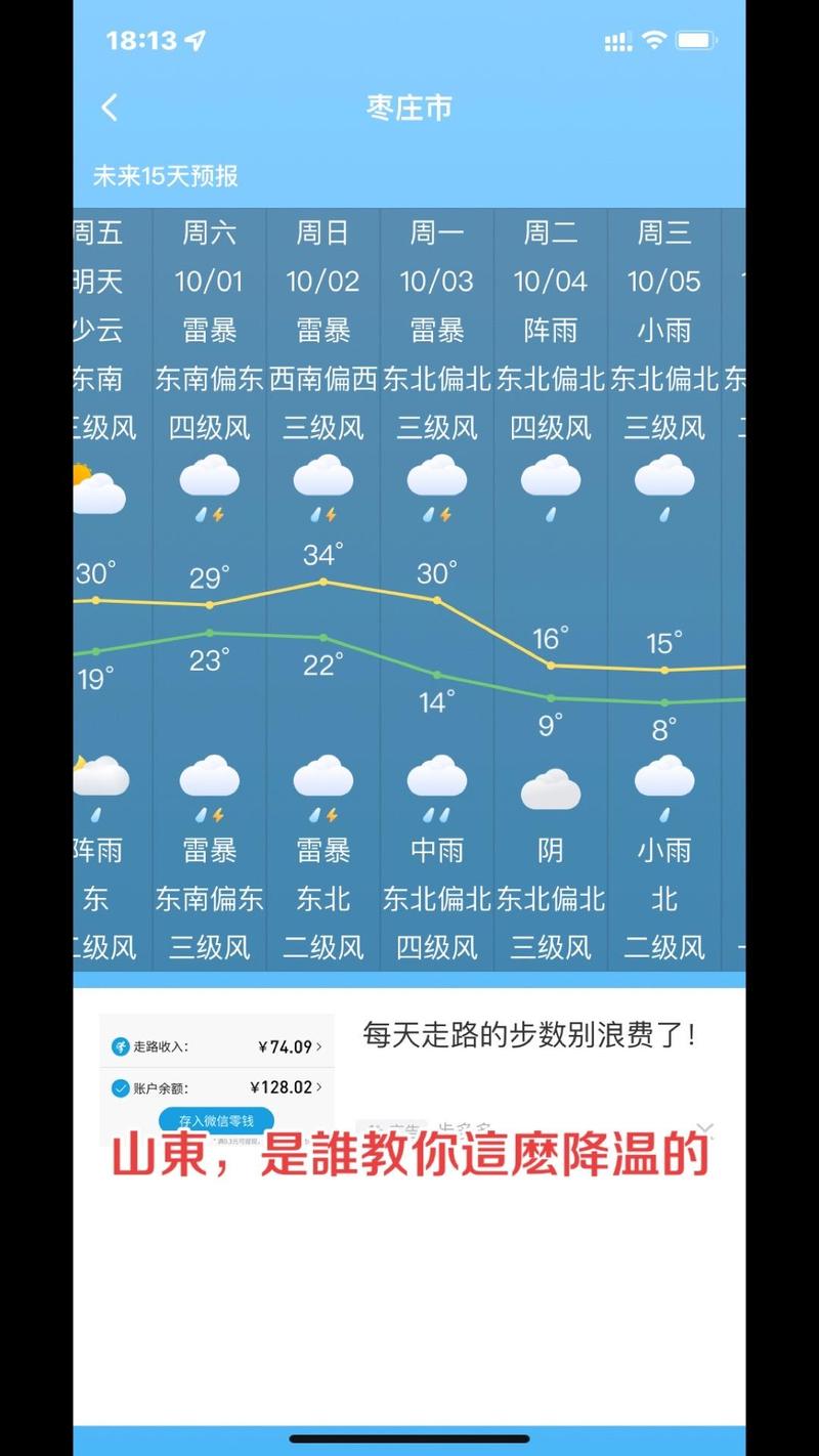 天气预报枣庄市15，天气预报枣庄市15天查询？  第2张