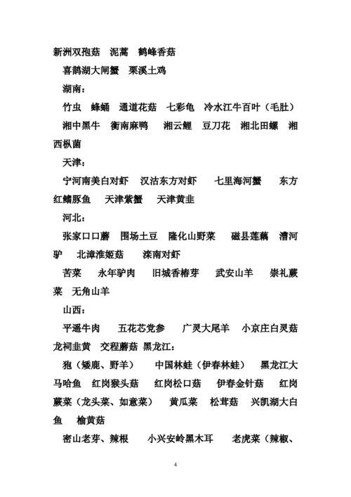 每个省市特产美食介绍，每个省的特产  第1张