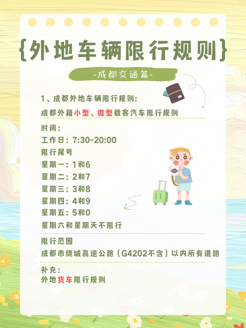 成都限行尾号，成都限行尾号和时间最新规定？  第3张