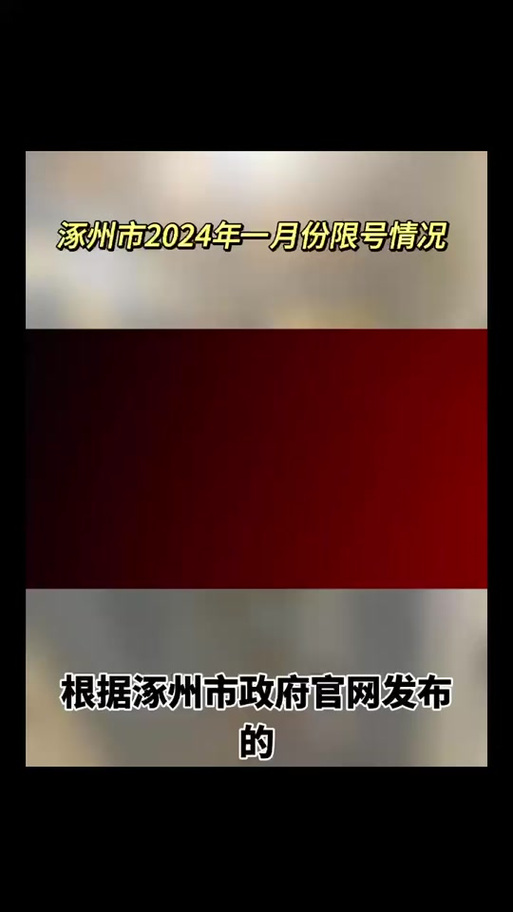 涿州限号查询今天，涿州限号查询今天限行尾号  第4张
