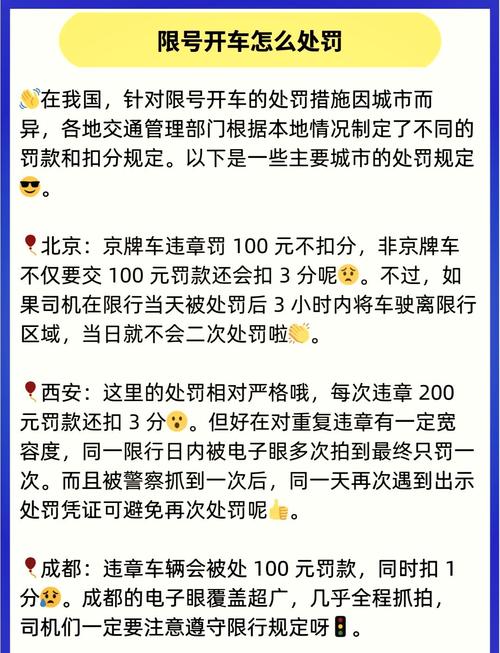 限行处罚标准？外地车限行处罚标准？  第4张