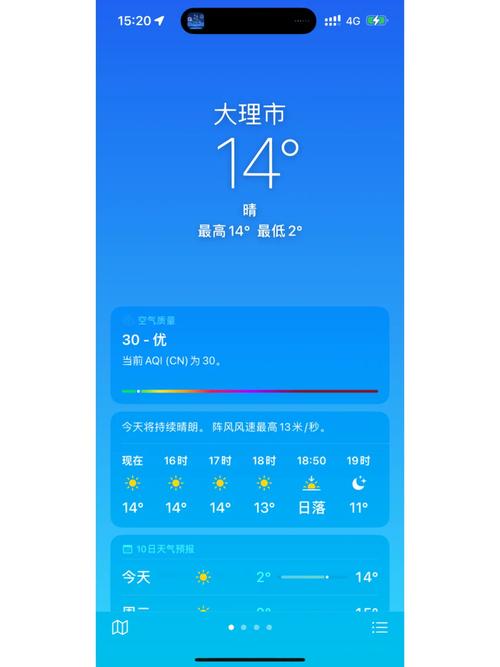 大理15日天气预报，大理15天天气情况  第1张