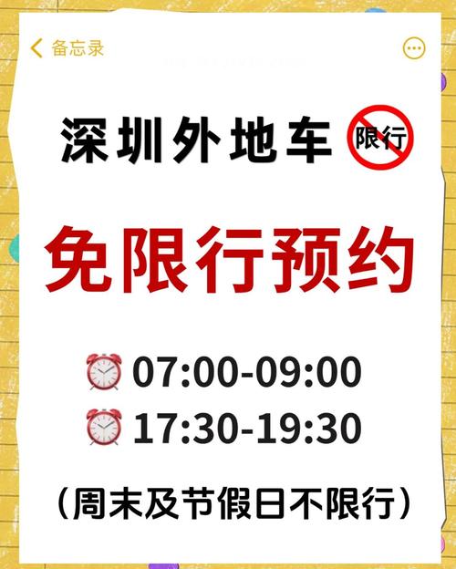 深圳外地车双休日限行吗，深圳外地车辆星期六日限行吗  第3张