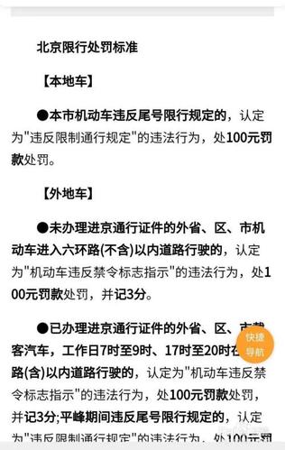 尾号限行怎么处罚，外地车在北京尾号限行怎么处罚？  第4张
