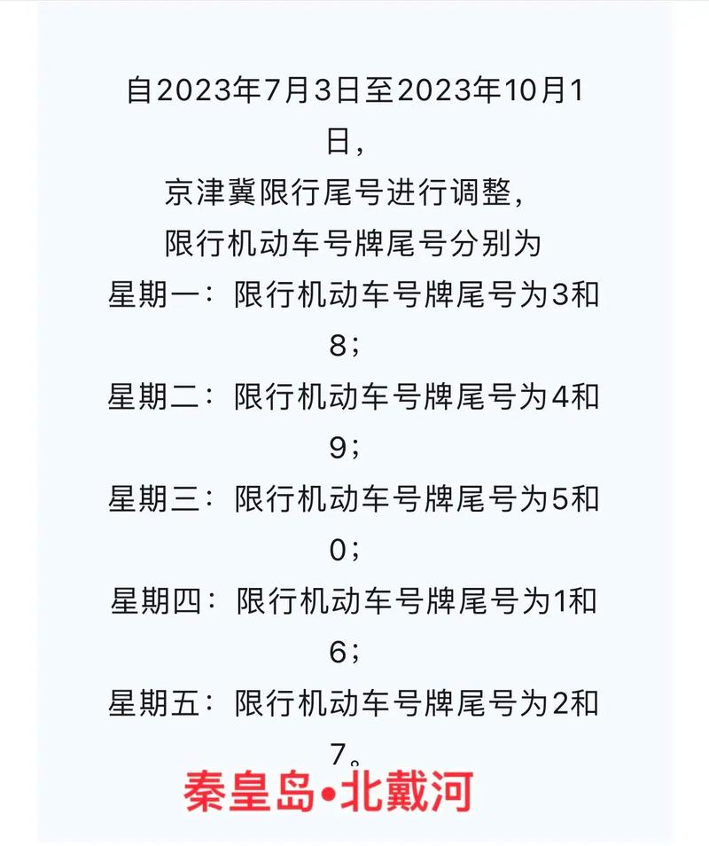 香河限行尾号是多少，香河尾号限行时间？  第1张