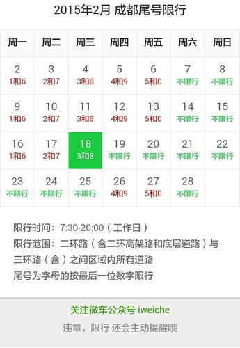 限号时间段，成都限号时间段？  第4张