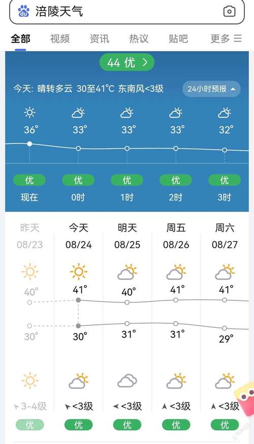 涪陵一周内天气预报？涪陵最近一周天气预报？  第2张