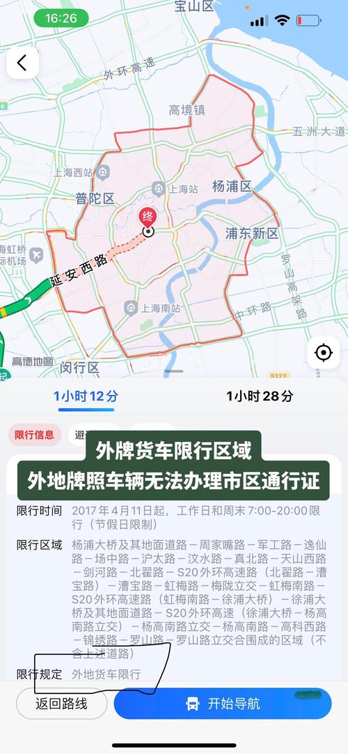 上海外地车牌限行，上海外地车牌限行时间和范围？  第2张