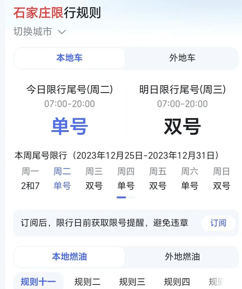 石家庄5月份限号查询，石家庄5月限行日历？  第4张