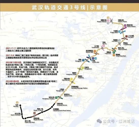武汉地铁3号线二期最新消息，武汉地铁3号线最新线路图2期什么时候建  第4张