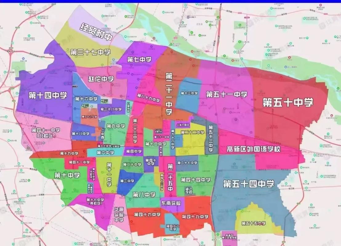 石家庄区域划分图，石家庄区域划分图2024  第4张