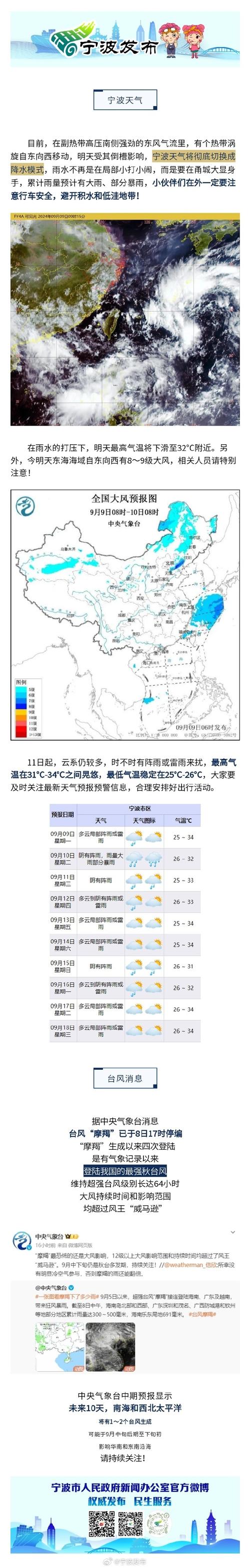 宁波奉化区天气预报，宁波奉化区天气预报24小时？  第2张