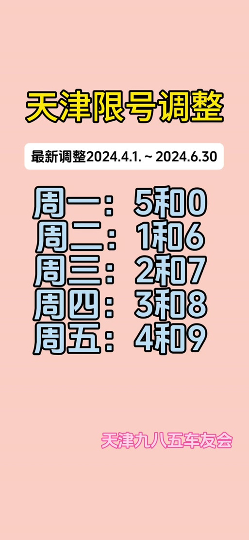 天津限号时间，天津限号时间2024最新规定  第3张