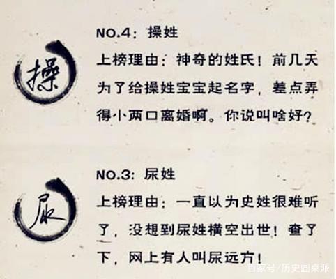 前十恐怖姓？前十恐怖姓氏排名？  第3张