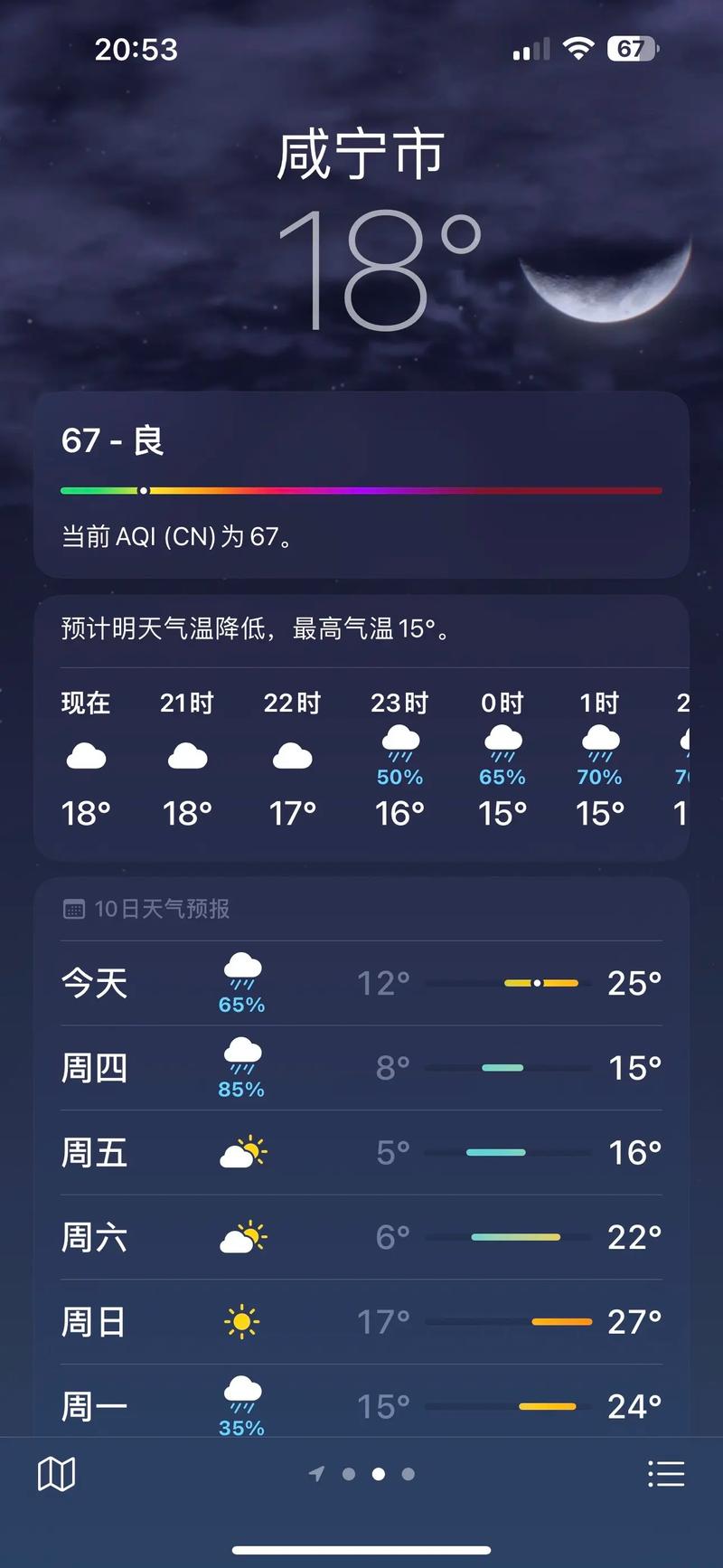 咸宁三十天天气预报，咸宁天气30天查询  第5张