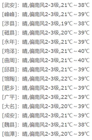 邯郸市天气24小时？邯郸天气1两小时？  第2张