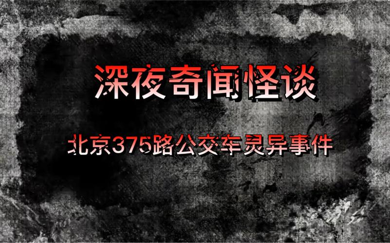 北京1995年375路公交车灵异事件的简单介绍  第3张