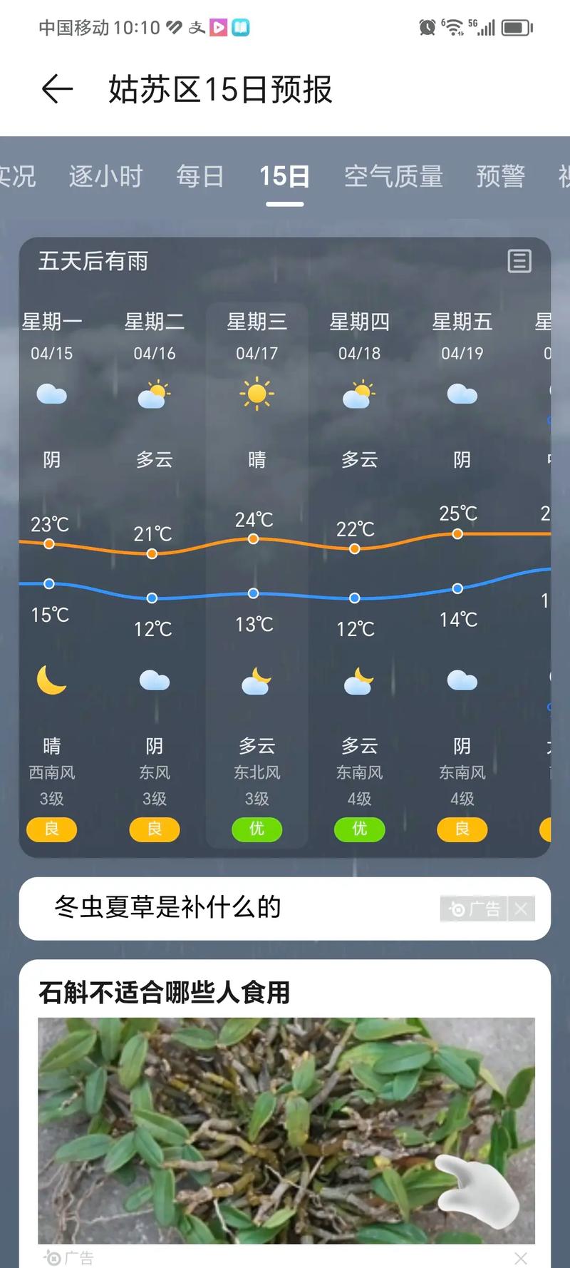 苏州一周天气趋势图，苏州一周天气状况查询？  第5张
