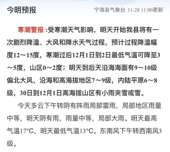 宁波市宁海天气预报，宁波市宁海天气预报15天  第1张