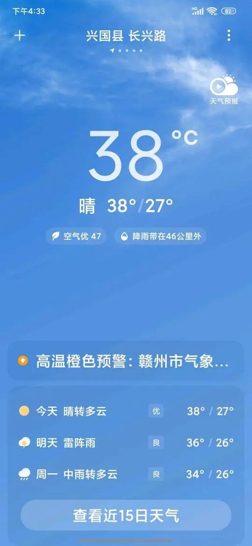 赣州昨天天气怎么样，赣州昨天天气怎么样了  第3张