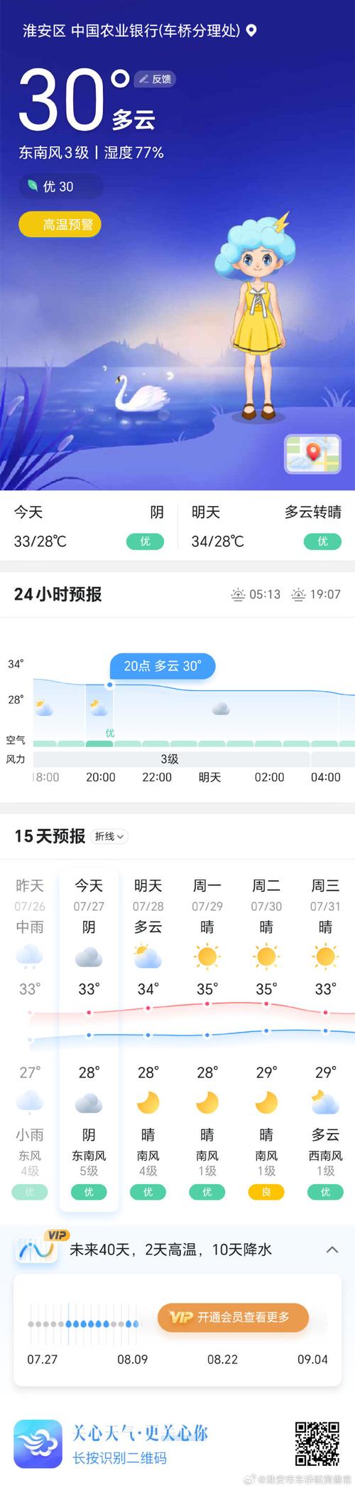 淮安前几天天气预报？淮安这几天天气怎么样？  第5张