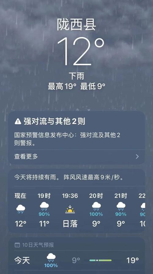 陇西天气预报近7天，陇西天气预报近7天查询  第1张