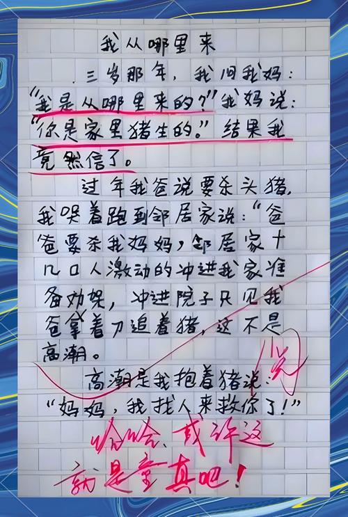 搞笑作业笑到吐血，搞笑作业笑到吐血视频  第1张