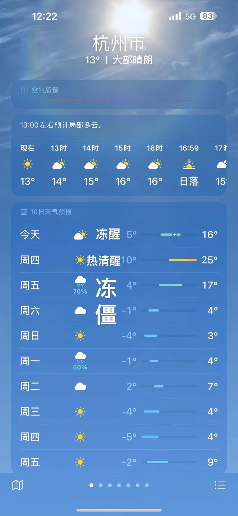 杭州天气未来7天，未来七天杭州天气预报查询？  第5张