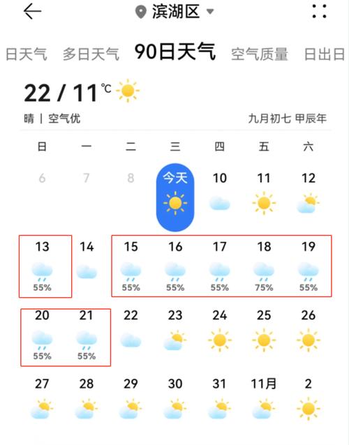 无锡天气40天查询？无锡未来45天天气预报？  第4张