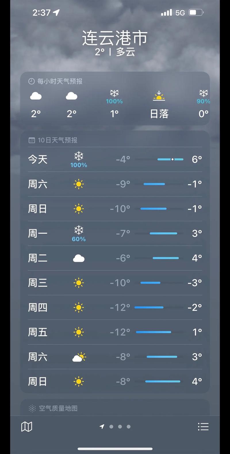 江苏连云港天气明天，连云港天气预报今天  第5张