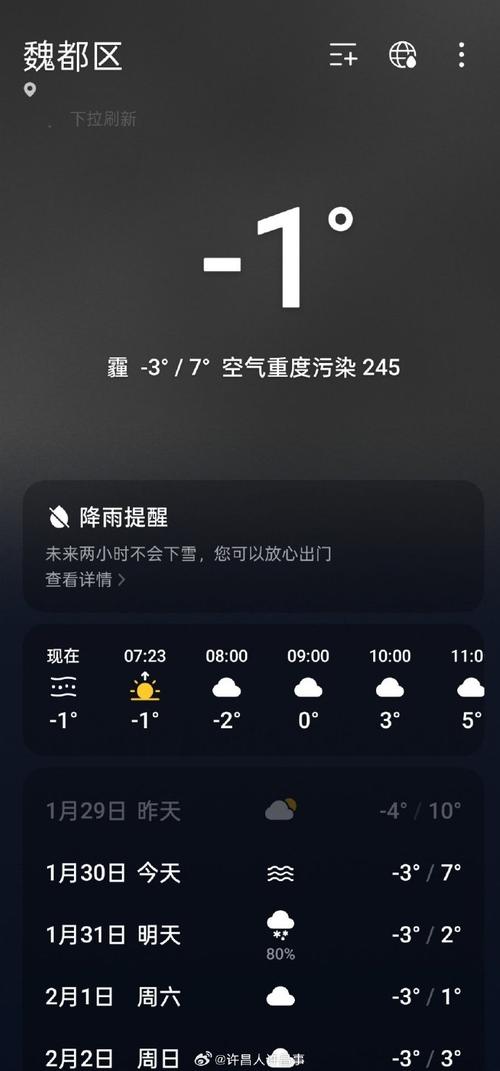 查一下许昌天气预报，我想看许昌的天气预报  第4张