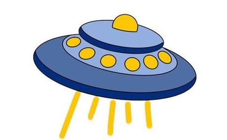 ufo简笔画？ufo简笔画带颜色？  第6张