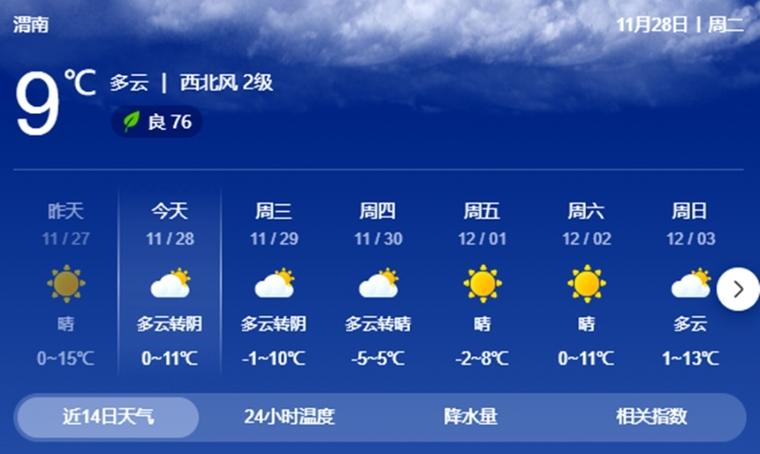 西安渭南市天气预报，渭南市天气预报一周7天  第1张