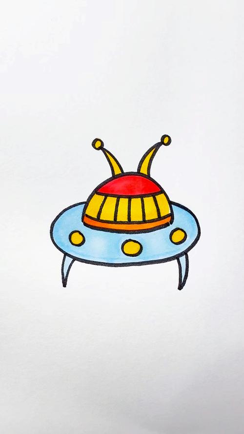 ufo的图片简笔画？ufo的图片简笔画可爱？  第4张