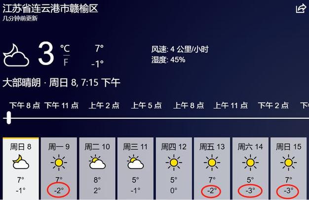 连云港天气预报百度？连云港天气预报实时预报？  第2张