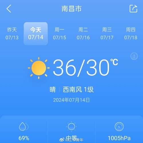 天气预报查询南昌市？南昌市天气预报一星期？  第5张