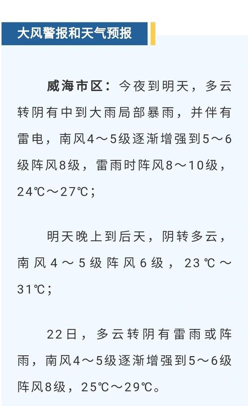 文登区天气预报明天，文登区 天气预报？  第4张