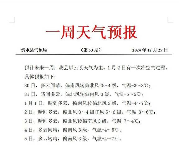 沂水十五天天气预报？沂水15天气？  第2张