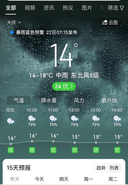 大庆十天的天气预报，大庆天气15天  第4张