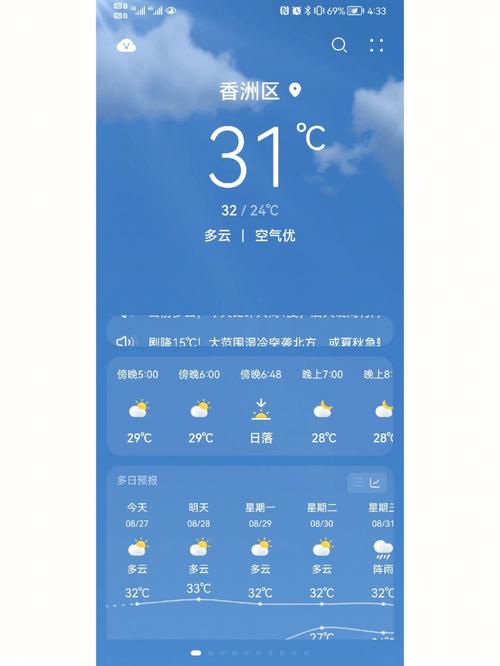 珠海天气预警香洲区？珠海天气预警香洲区天气预报？  第5张