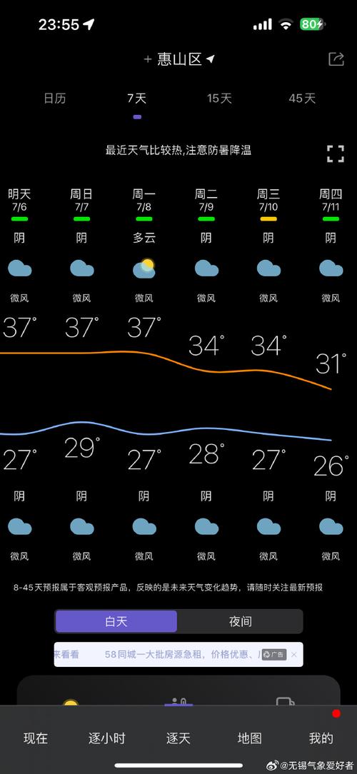 无锡天气查询一个月，无锡天气查询一个月天气预报？  第2张