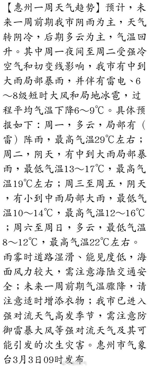 惠州天气预报三十天？惠州天气预报三十天查询？  第4张